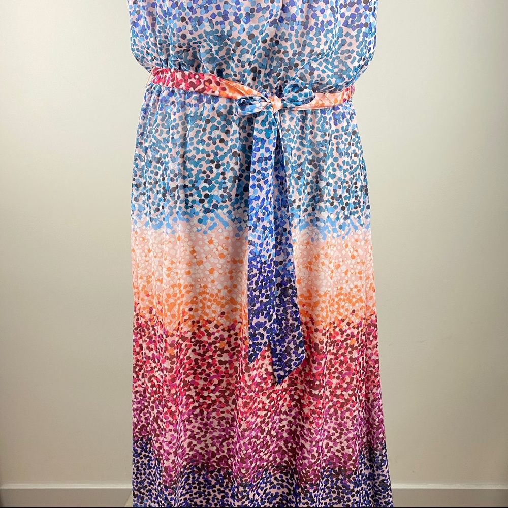 Multi-Color Halter Maxi Dress - Picture 4 of 15